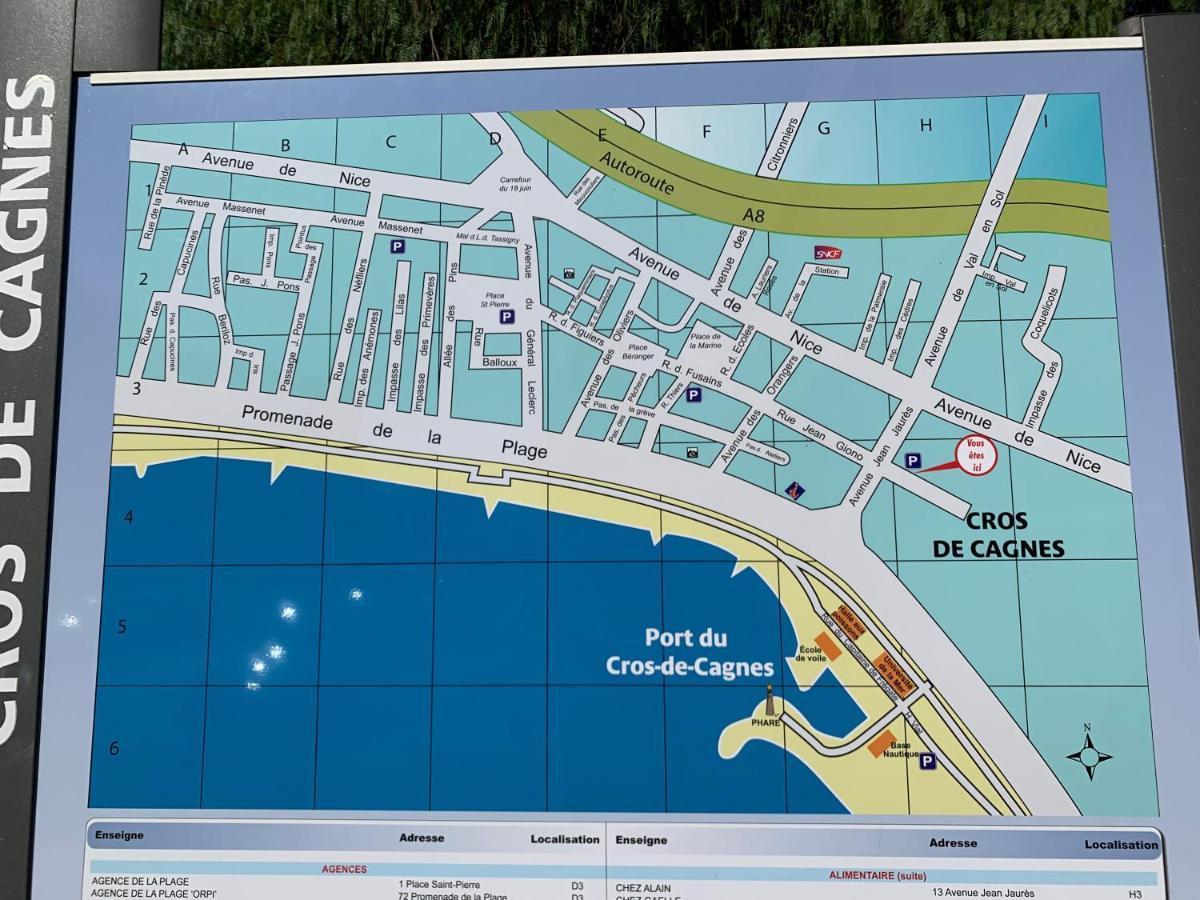 Front Beach Luxury Near Nice Airport Кань-сюр-Мер Экстерьер фото