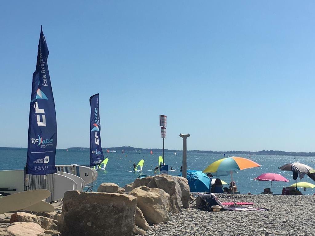 Front Beach Luxury Near Nice Airport Кань-сюр-Мер Экстерьер фото