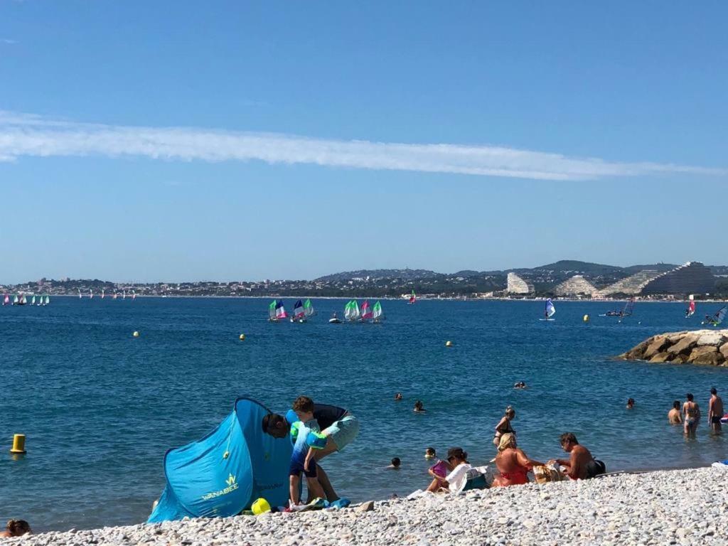 Front Beach Luxury Near Nice Airport Кань-сюр-Мер Экстерьер фото